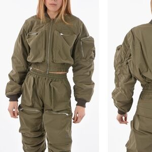 DIESEL MAXI FRONTAL POCKETS G-KHLOE BOMBER JACKET